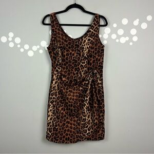 Vintage Jack Mulqueen Faux Wrap Dress Size 8P
